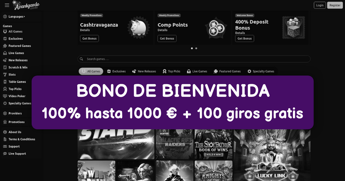 Avantgarde Casino España: Slots Top